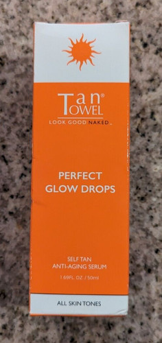 Tan towel perfect glow drops - towel,